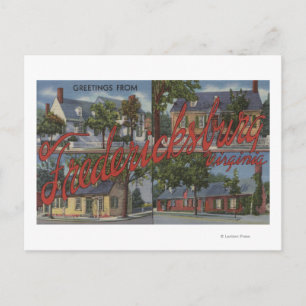 Fredericksburg, Virginia - Large Letter Scenes Postcard