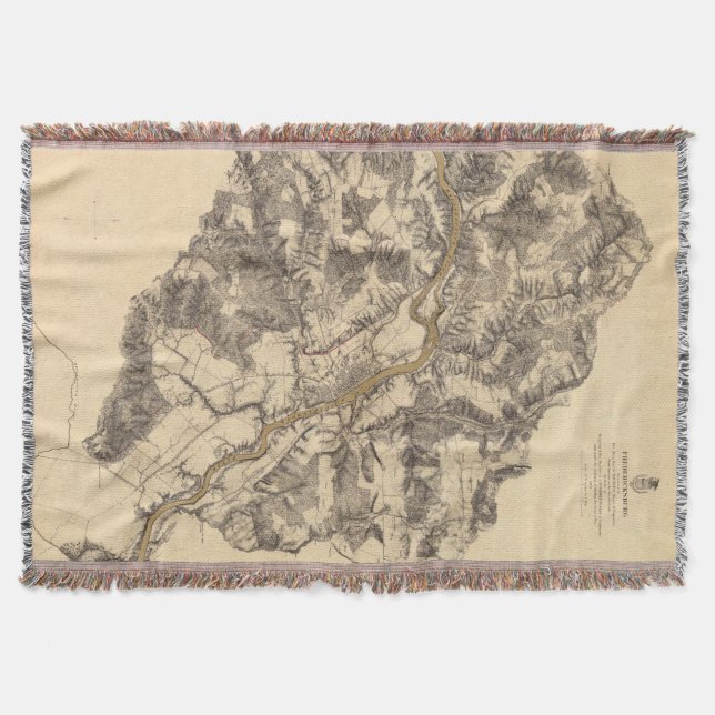 Fredericksburg, Virginia Throw Blanket (Front)