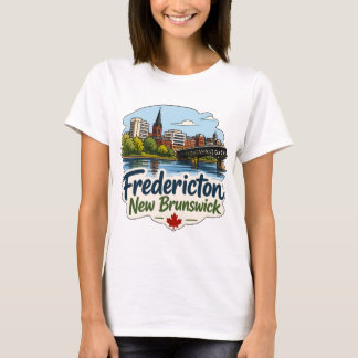 Fredericton New Brunswick Cute Skyline T-Shirt