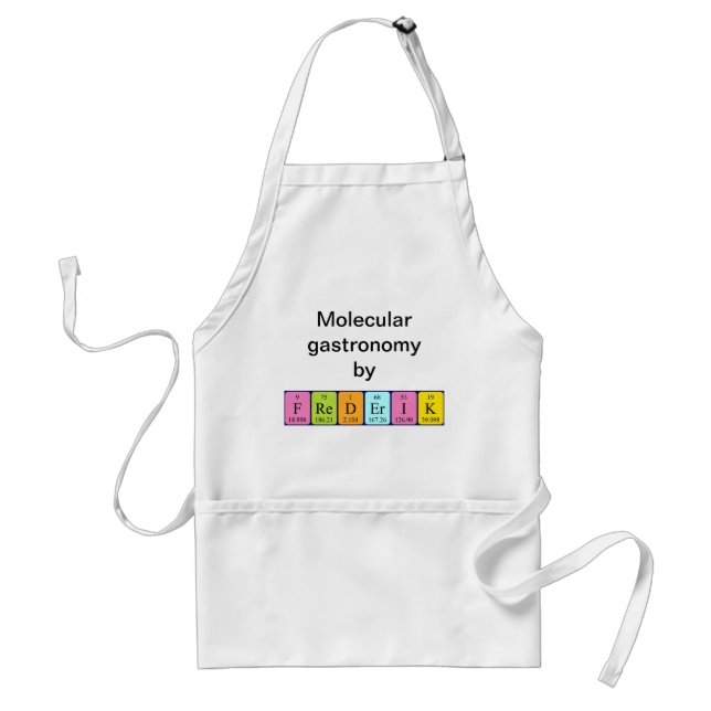 Frederik periodic table name apron (Front)