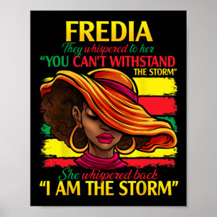 Fredia First Name Family Surname Black History Mon Poster