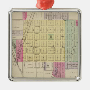 Fredonia, Benedict, Buffalo, Kansas Metal Tree Decoration