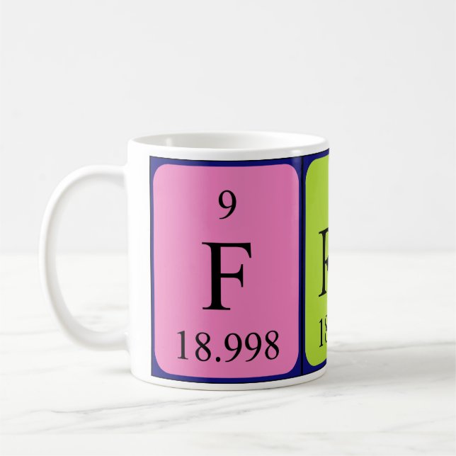 Fredy periodic table name mug (Left)