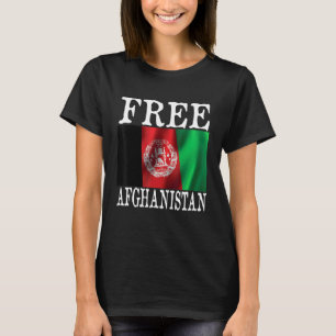 Free Afghanistan Flag Black T-Shirt