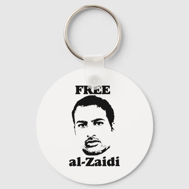 Free al-Zaidi Key Chain- Iraqi Journalist Key Ring (Front)