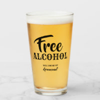Free Alcohol - Funny Groomsman Proposal