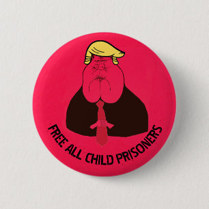 Free All Child Prisoners 6 Cm Round Badge