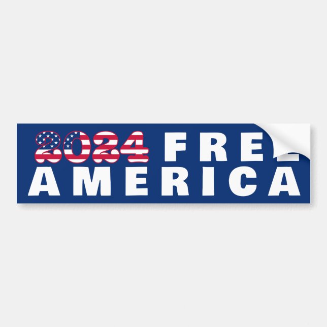 Free America Bumper Sticker (Front)