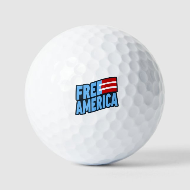 Free America Golf Ball (Front)