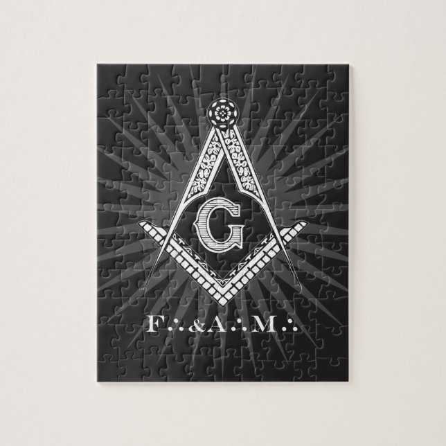 Free-and-Accepted-Masonry-Logo-2016040740 Jigsaw Puzzle (Vertical)