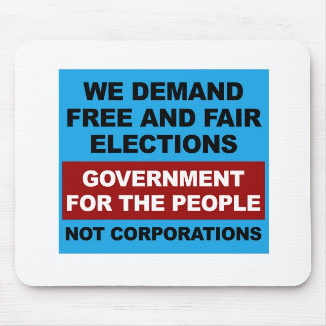 Free and Fair Elections Mouse Pad (Front)