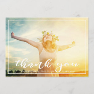 Free and Focused Graduation Thank You Light Card