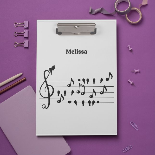 Free as a bird, song birds acting as musical notes clipboard (Creator Uploaded)