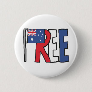 Free Australia 6 Cm Round Badge