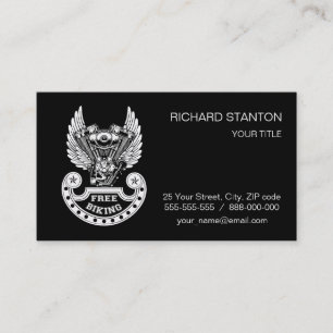 Free biking business card