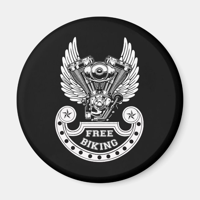 Free biking magnet (Front)