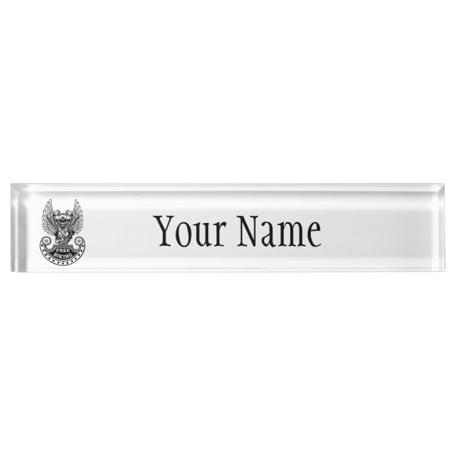 Free biking nameplate (Front)