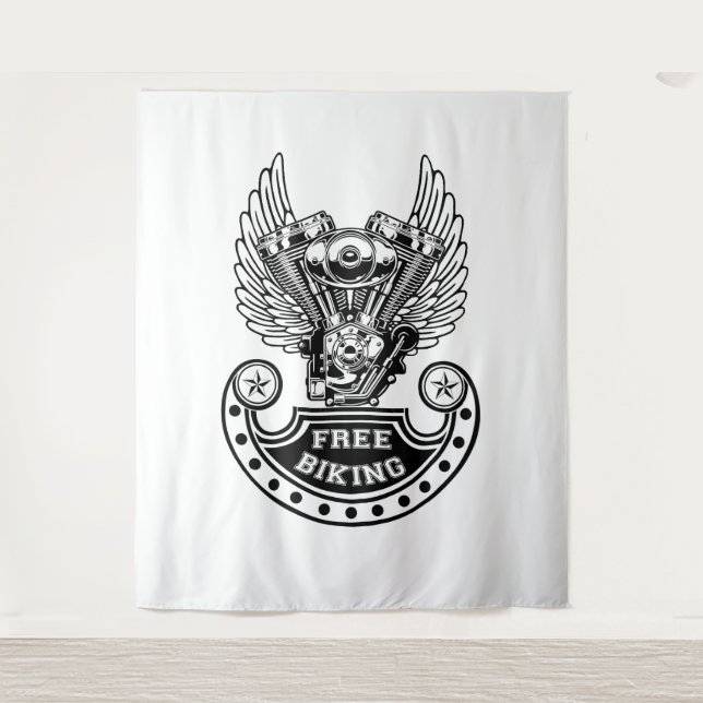 Free biking tapestry (Front)