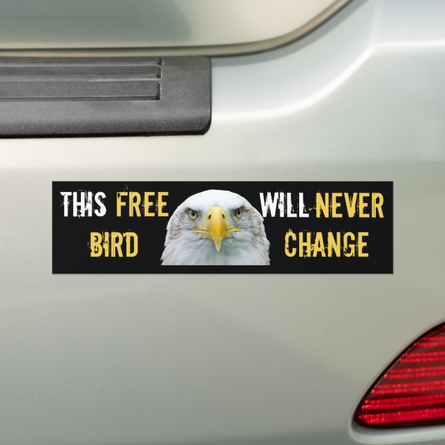 Free Bird Bumper Sticker (On Car)