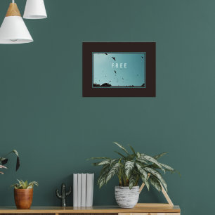 Free birds in the sky poster