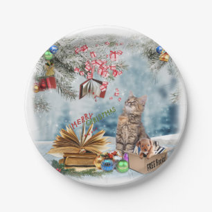 Free Books for Christmas Paper Plate