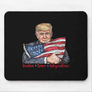 Free Brave Independence Mouse Pad