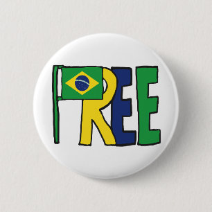 Free Brazil 6 Cm Round Badge