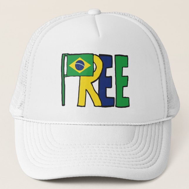 Free Brazil Trucker Hat (Front)