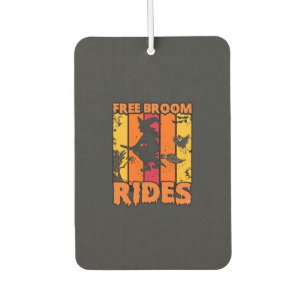 Free Broom Rides Halloween Flying Witch Ghost Bats Car Air Freshener