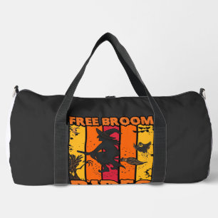 Free Broom Rides Halloween Flying Witch Ghost Bats Duffle Bag