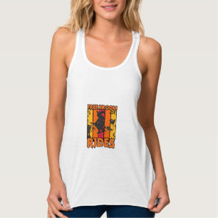 Free Broom Rides Halloween Flying Witch Ghost Bats Singlet
