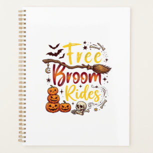 Free Broom Rides Halloween Pumpkins Skull Bats Bon Planner