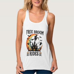Free Broom Rides Halloween Witch Haunted Castle Sk Singlet