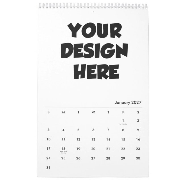 Free Calendar Maker - Personalised Custom Calendar (Jan 2027)