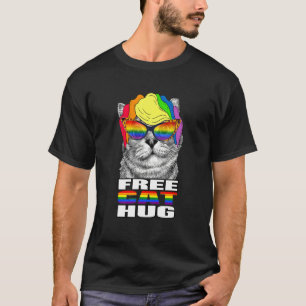 Free Cat Hug T-Shirt