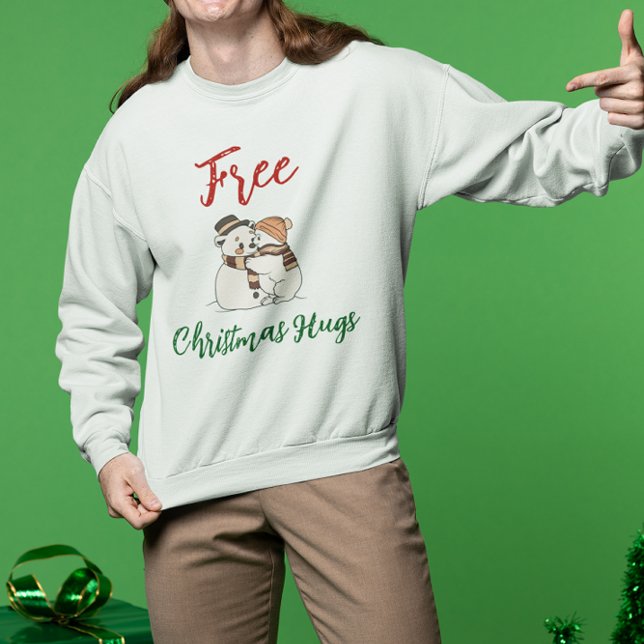 Free Christmas Hugs Sweatshirt (Creator Uploaded)
