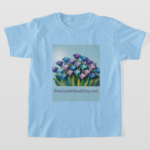 Free Comic Book Day Flowers Girls T-Shirt