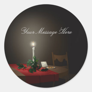 Free Cookies Christmas Cards blank & Postcards Classic Round Sticker