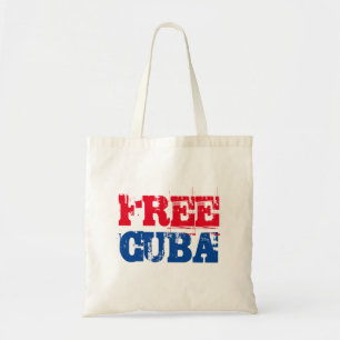 Free Cuba SOS Cuba red white blue Tote Bag