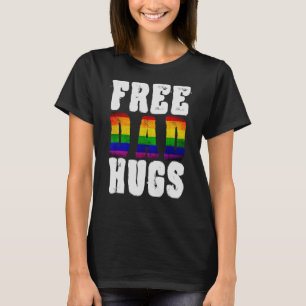 Free Dad Hugs, Ally Mum Boy Girl Rainbow T-Shirt