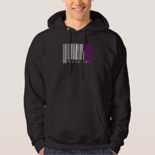 Free Dad Hugs Asexual Pride Flag Barcode Lgbtq All Hoodie