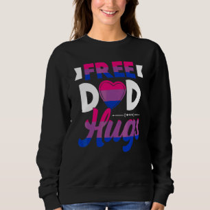 Free Dad Hugs Bisexual Flag Bisexuality Pride Day  Sweatshirt