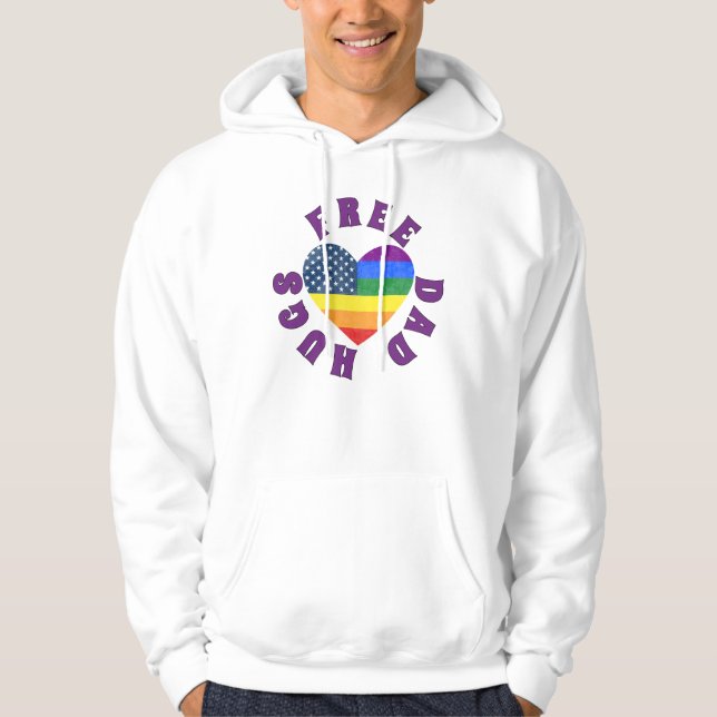 Free Dad Hugs Hoodie (Front)
