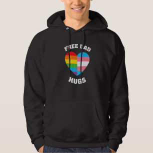 Free Dad Hugs  Lgbt Pride Hoodie