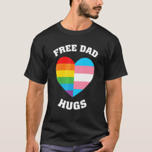 Free Dad Hugs Lgbt Pride T-Shirt