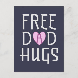 Free Dad hugs Postcard