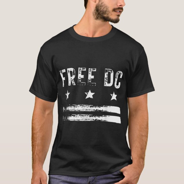 Free Dc Flag Usa For Men Women T-Shirt (Front)