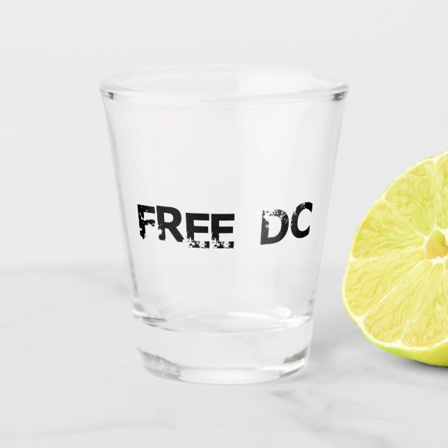 Free DC Washington Free DC Shot Glass (Front)