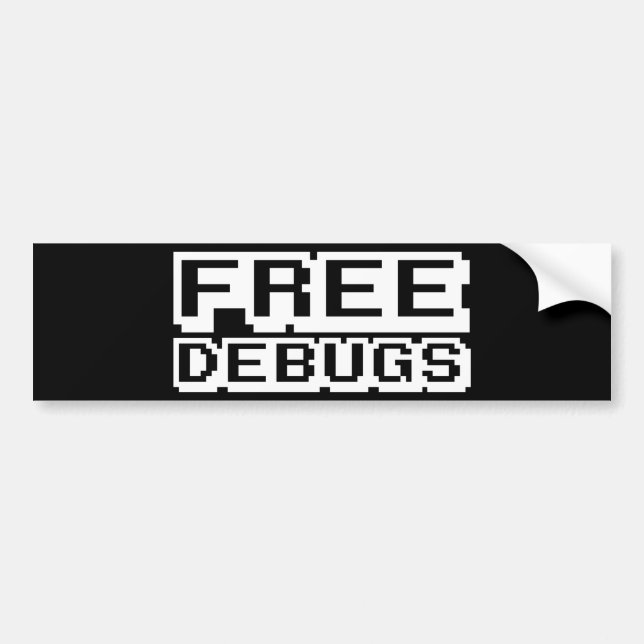 FREE DEBUGS BUMPER STICKER (Front)