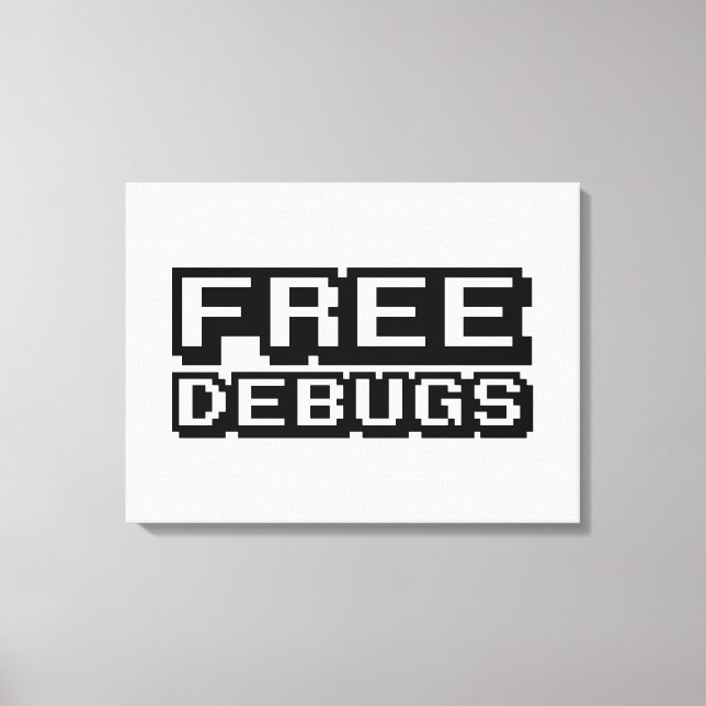 FREE DEBUGS CANVAS PRINT (Front)